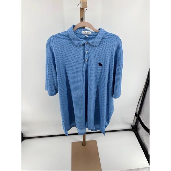 Peter Millar Other - PETER MILLAR SUMMER COMFORT MEN Size XL GOLF POLO SHIRT BLUE Sand Valley Logo